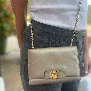 Salvatore Ferragamo metallic crossbody